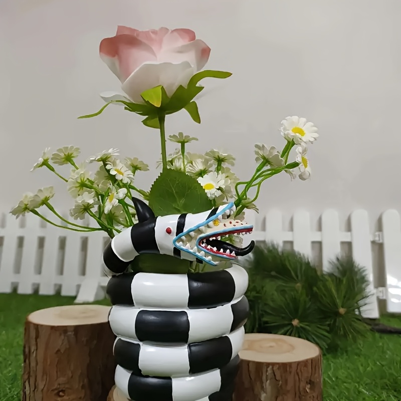 Snake Plant Ceramic - Snake Resin Flower Pot Creative DIY
