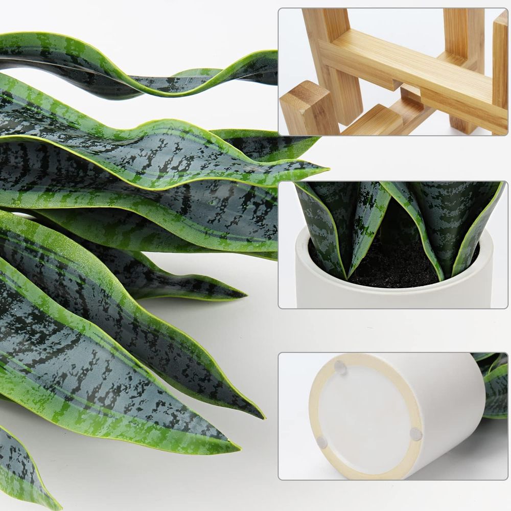 Artificial Snake Plant Potted  - Snake Plant Ceramic recensione e prezzo