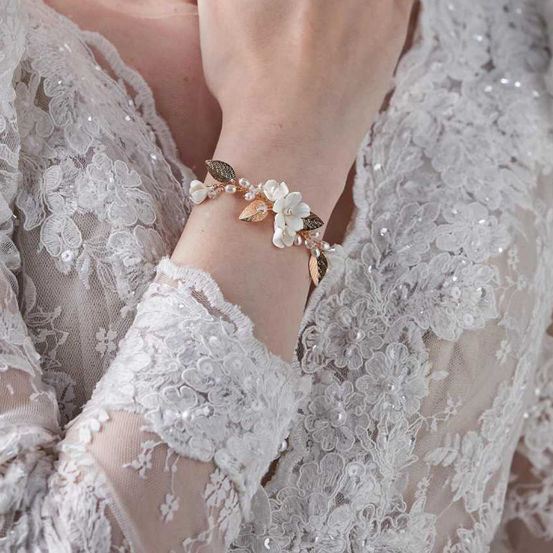 Ins Clay Flower Bridal Bracele - Snake Plant Ceramic recensione e prezzo