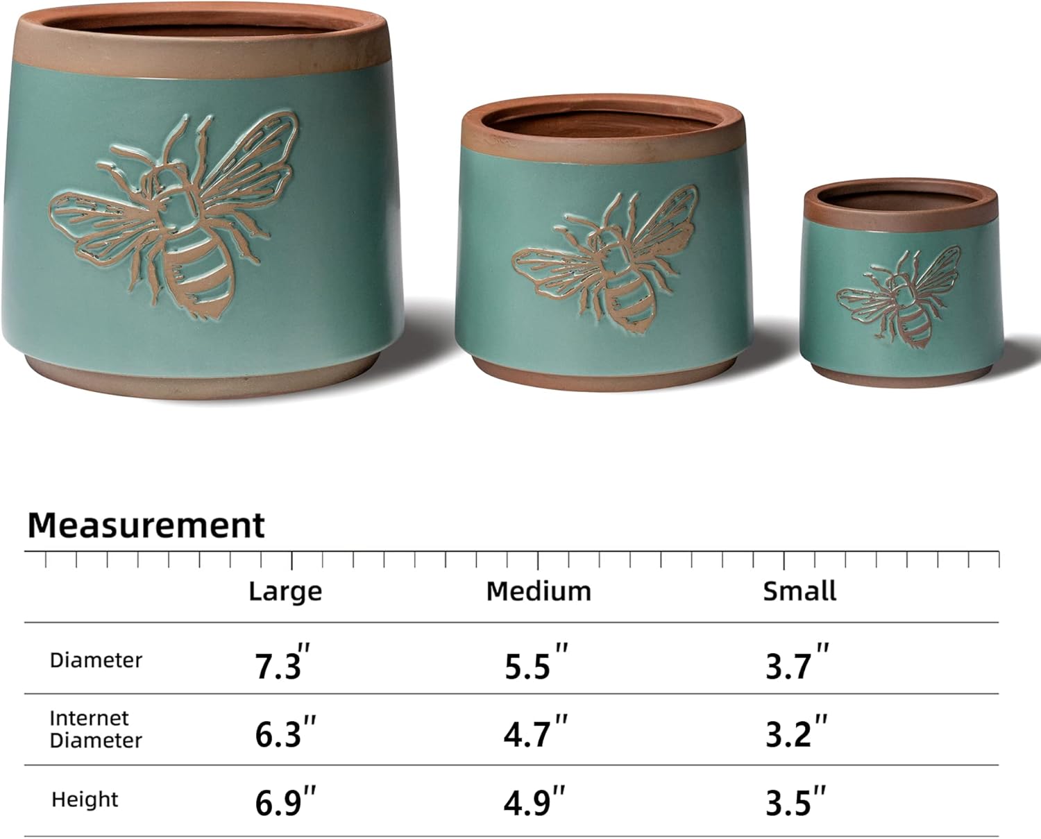 Terracotta Pots with Drainage  - Snake Plant Ceramic recensione e prezzo