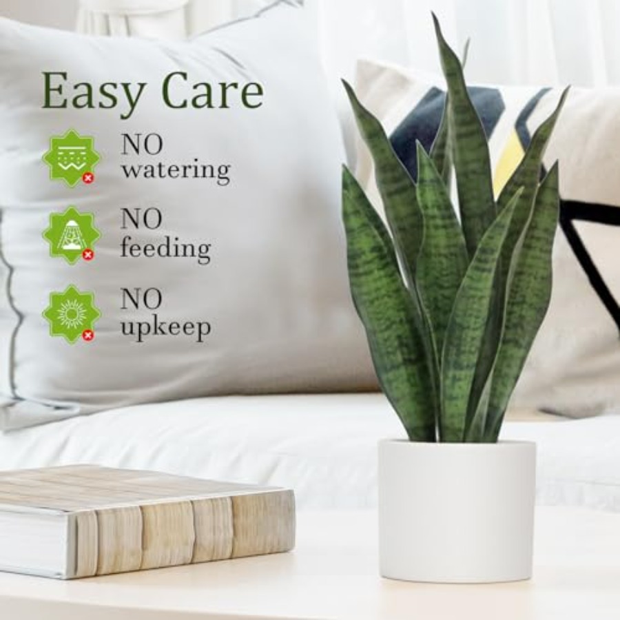 Artificial Snake Plant Set of  - Snake Plant Ceramic recensione e prezzo
